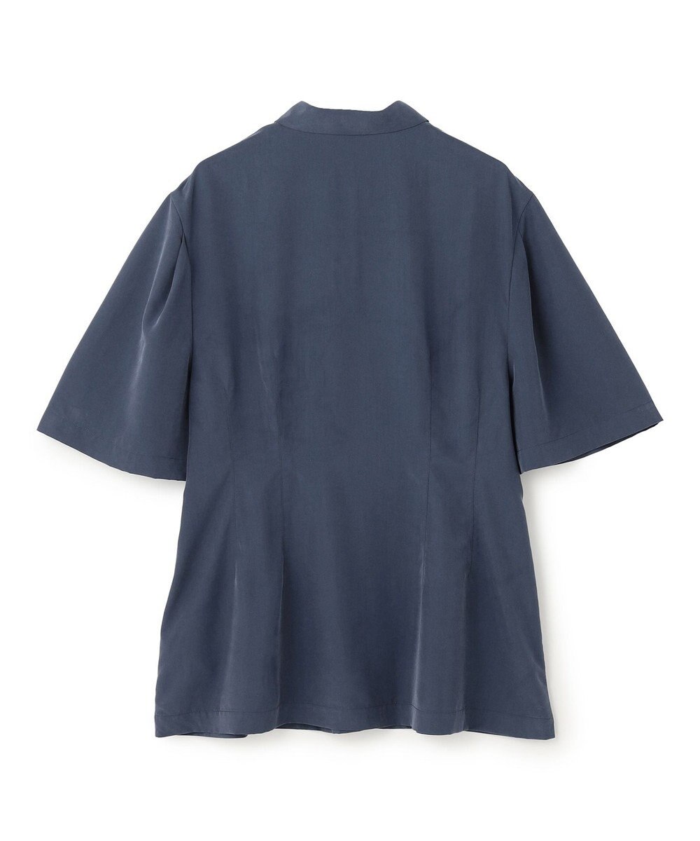 UNFILO L フィブリル ペプラムブラウス 