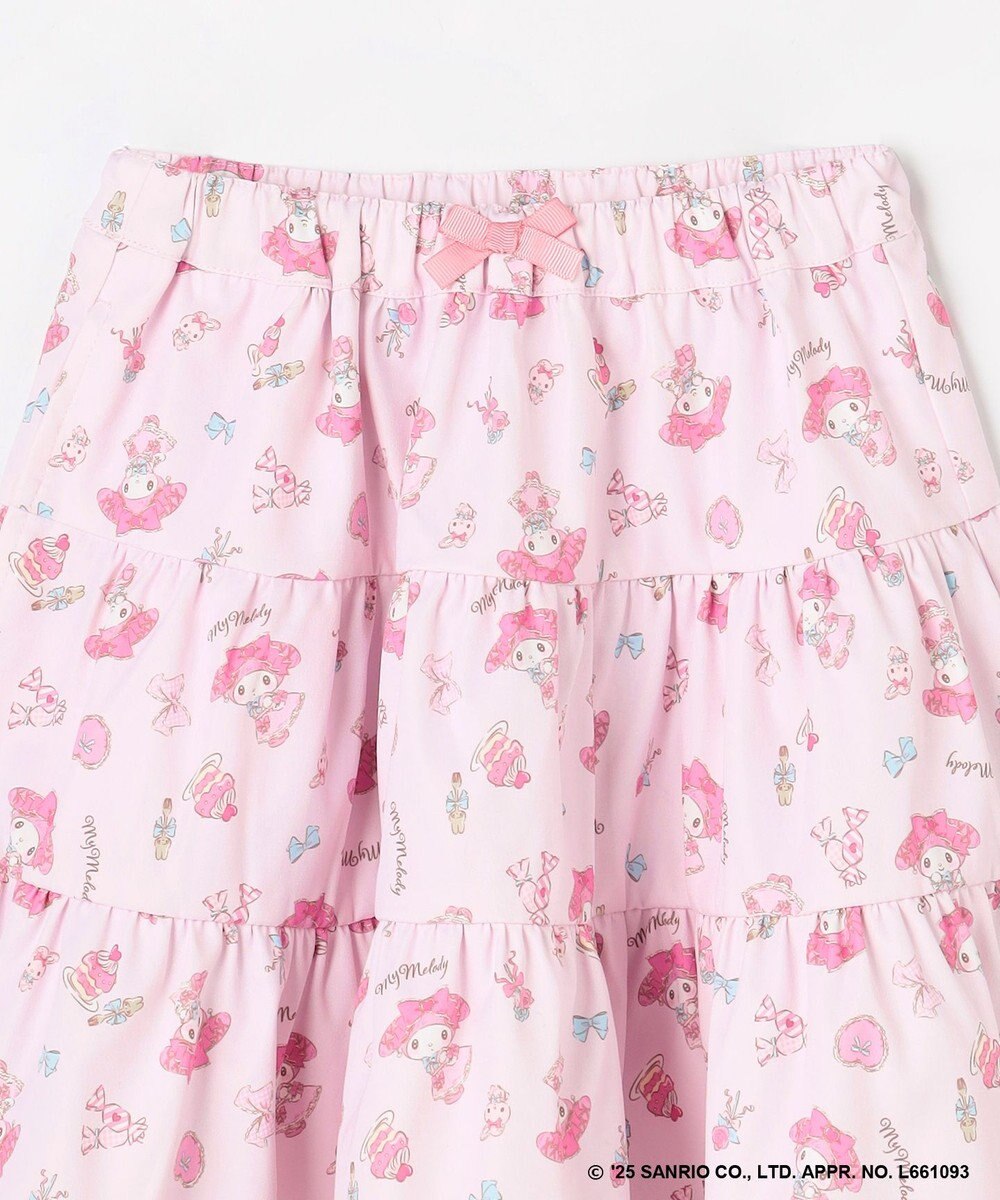 ANY KIDS 【マイメロディ＆クロミ×ANY KIDS】総柄 ティアードスカート 