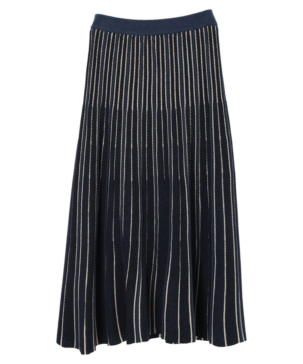 CRAFT STANDARD BOUTIQUE 配色ストライプニットスカート 
