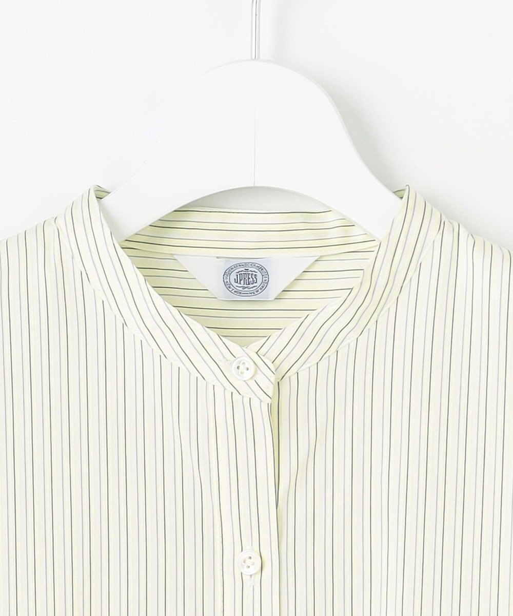 J.PRESS LADIES L 【洗える】BEZ VEGA バンドカラー ブラウス 