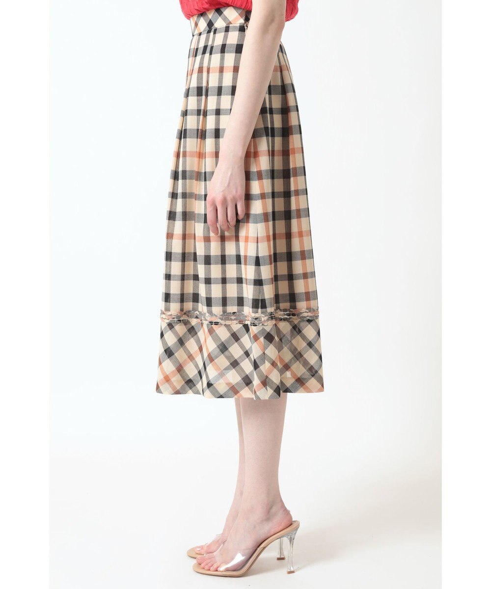 DAKS ウールボイル フレアスカート 