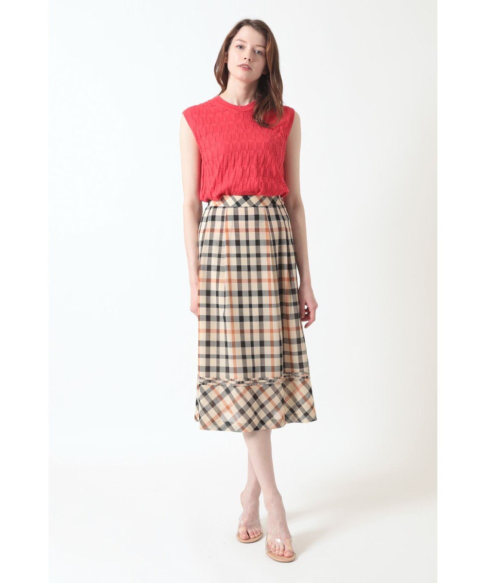 DAKS ウールボイル フレアスカート 