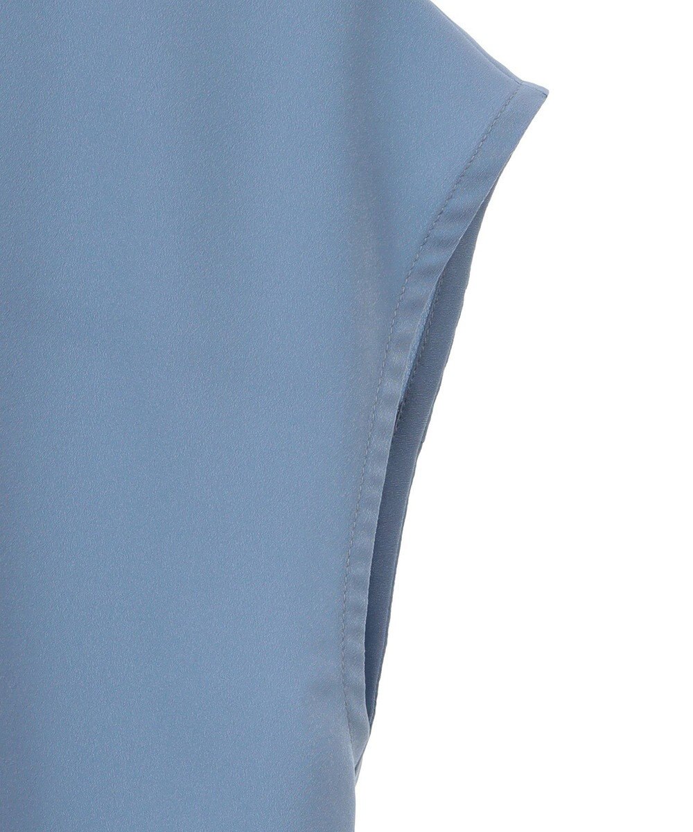 YECCA VECCA 配色タックデザインブラウス 