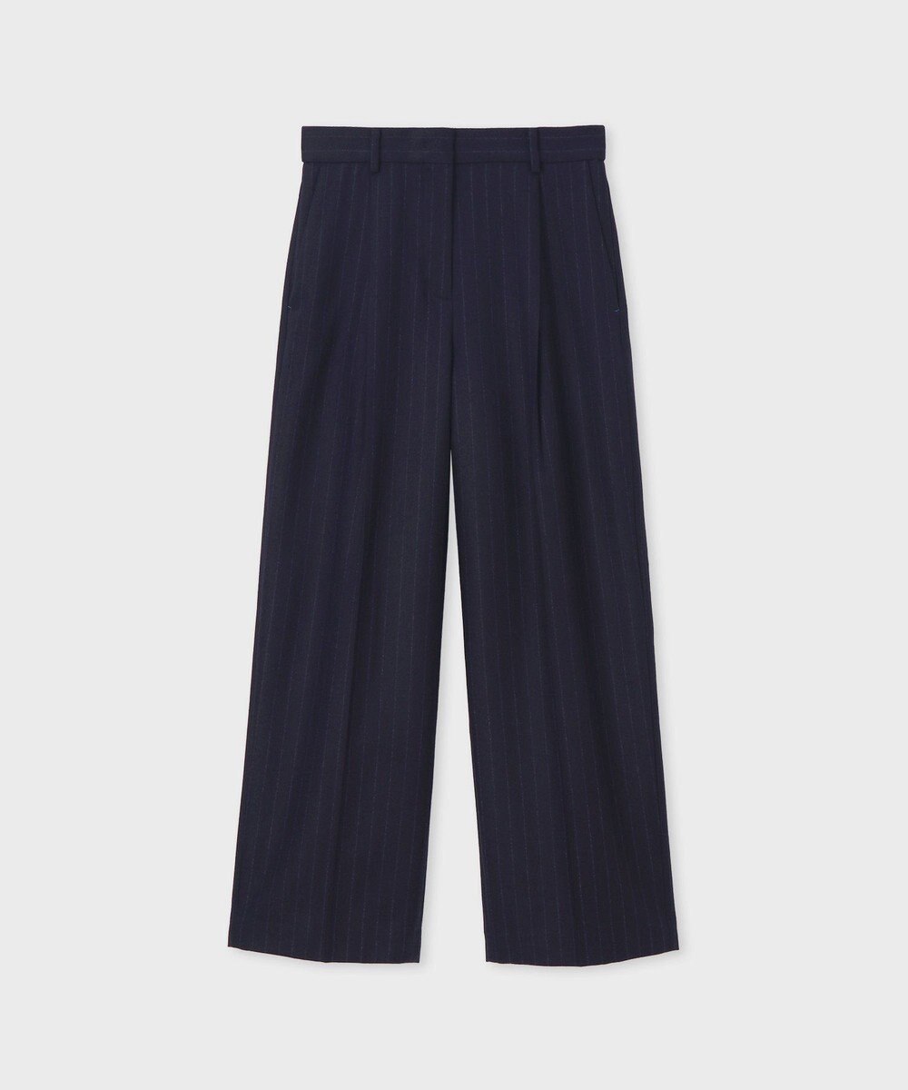 Paul Smith ストライプ ウール ワイドパンツ 