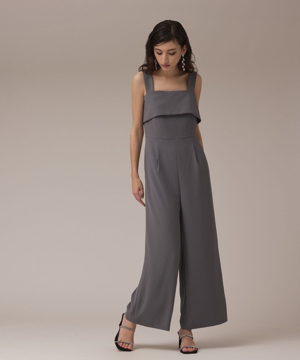 GRACE CONTINENTAL フリルケープサロペット 