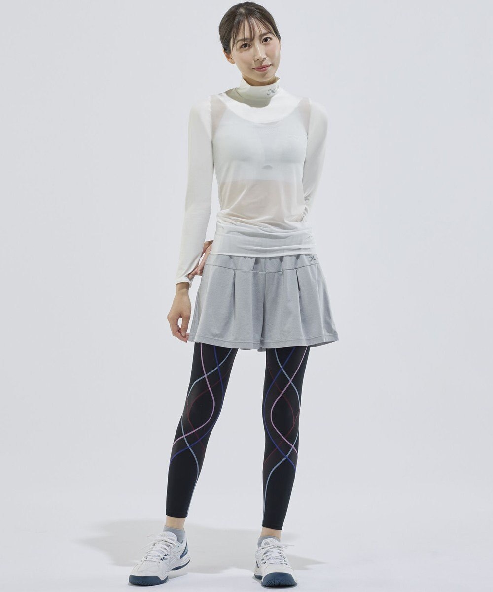 CW-X 【WOMEN】 CW-X シアートップス メッシュ素材(本体) 屋外スポーツ テニス ゴルフ インナー 長袖 ハイネック レディース CHY069 /ワコール 