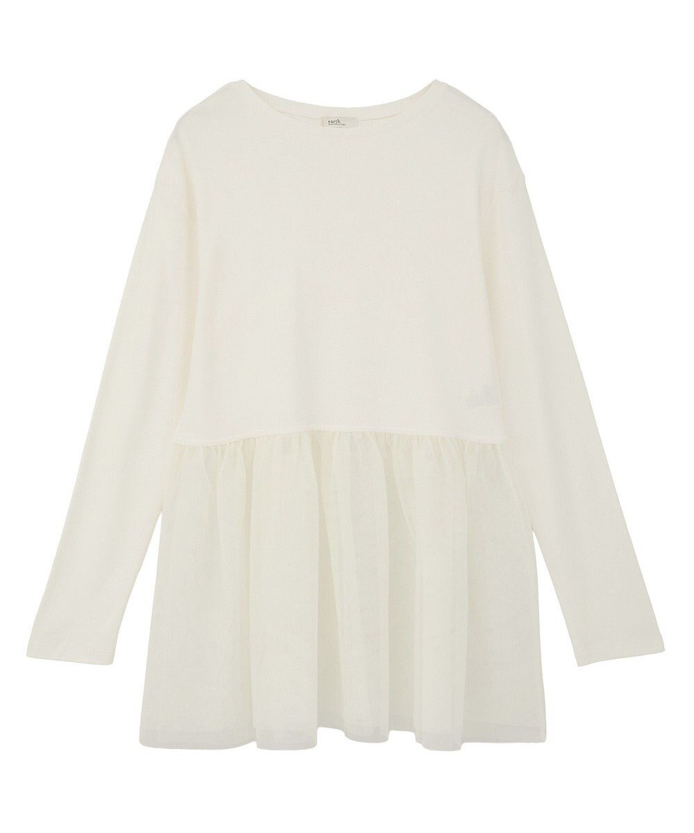 earth music&ecology 【吸湿発熱】あったかフェミニンインナー（チュールヘム） 