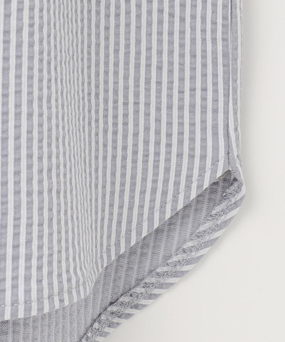 ANY SIS L 【洗える】ランタンスリーブサッカー ブラウス 