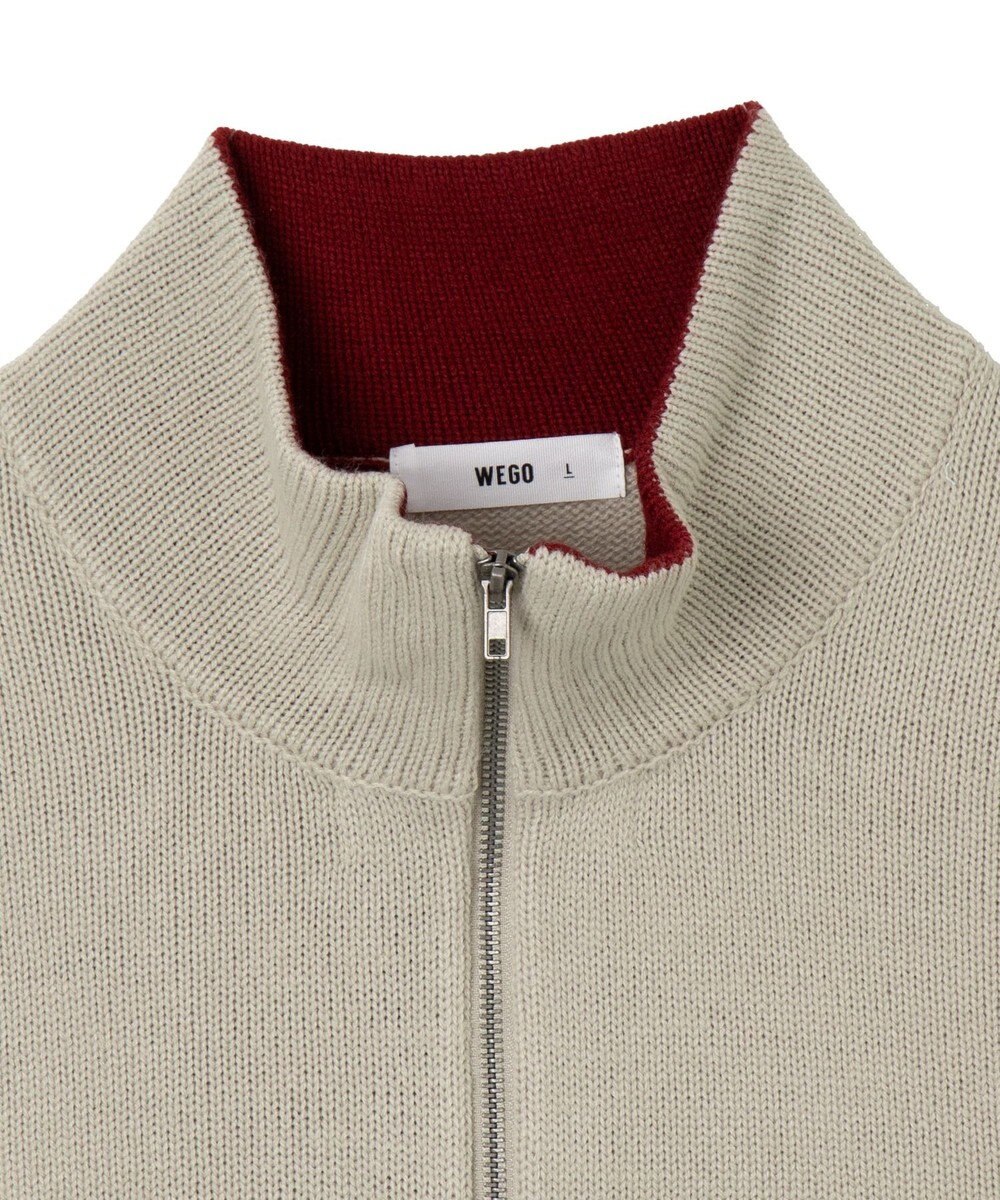 WEGO 【ユニセックス着用ITEM】ワンポイントハーフジッププルオーバー 