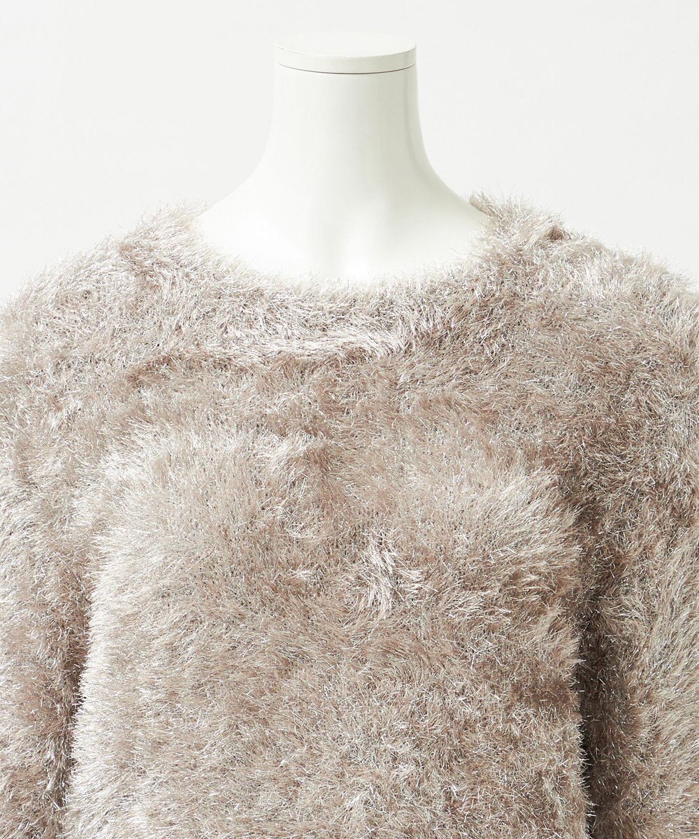 23区 L 【GOLD LABEL】メタリックファーモール ニット 