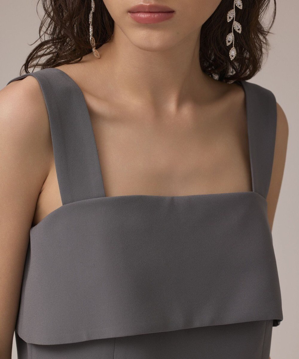 GRACE CONTINENTAL フリルケープサロペット 