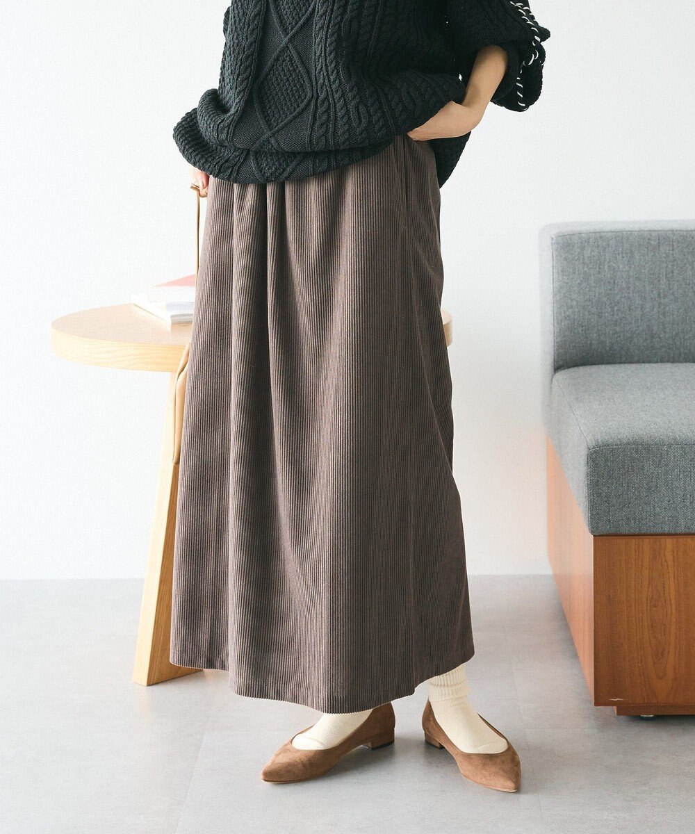 CRAFT STANDARD BOUTIQUE カットコーデュロイタイトスカート 