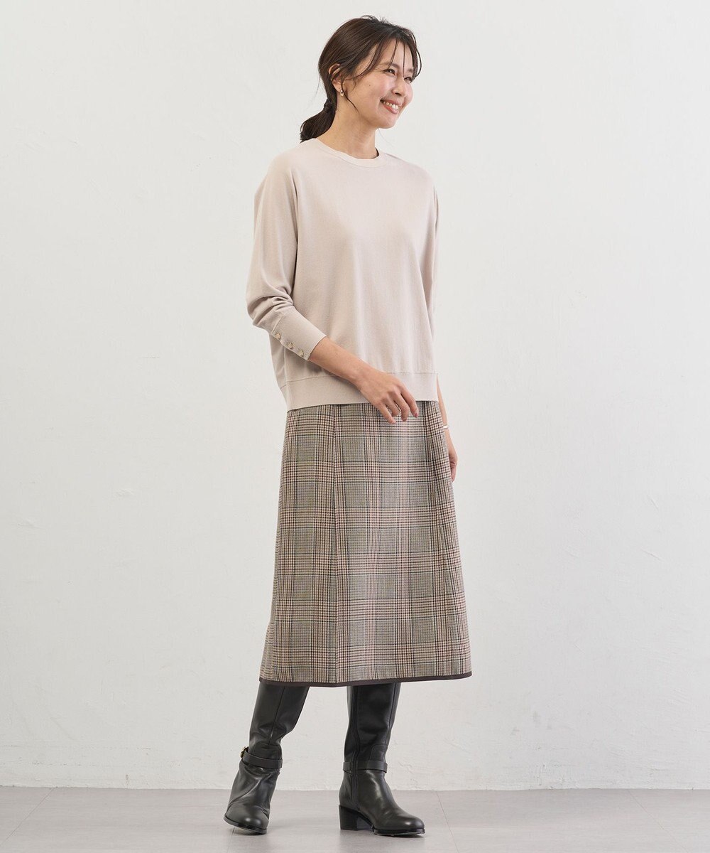 J.PRESS LADIES S 【リバーシブル】リバーチェック スカート 