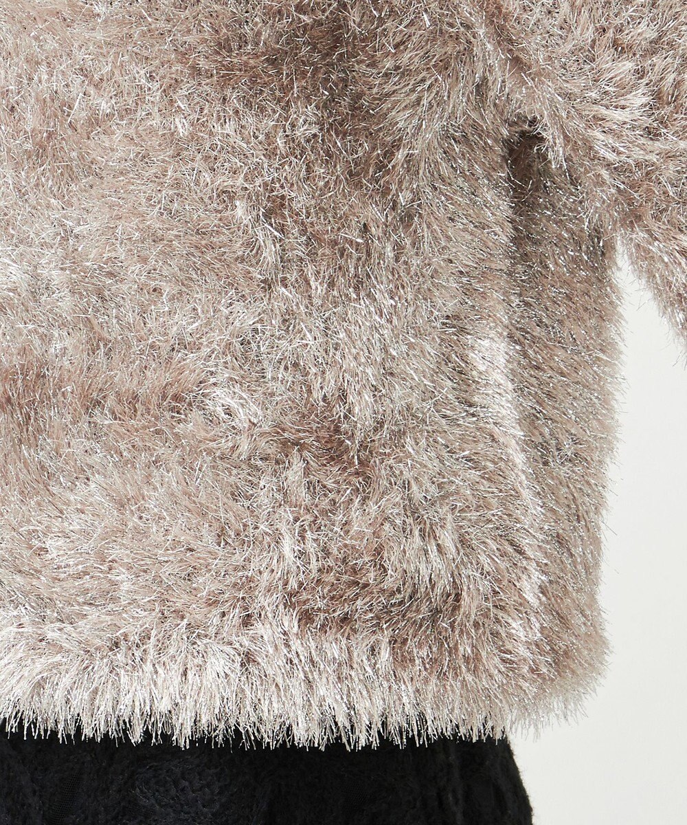 23区 L 【GOLD LABEL】メタリックファーモール ニット 