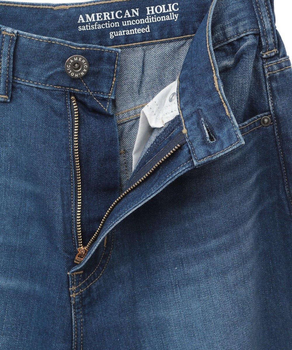 AMERICAN HOLIC 【接触冷感】ワイドデニム 