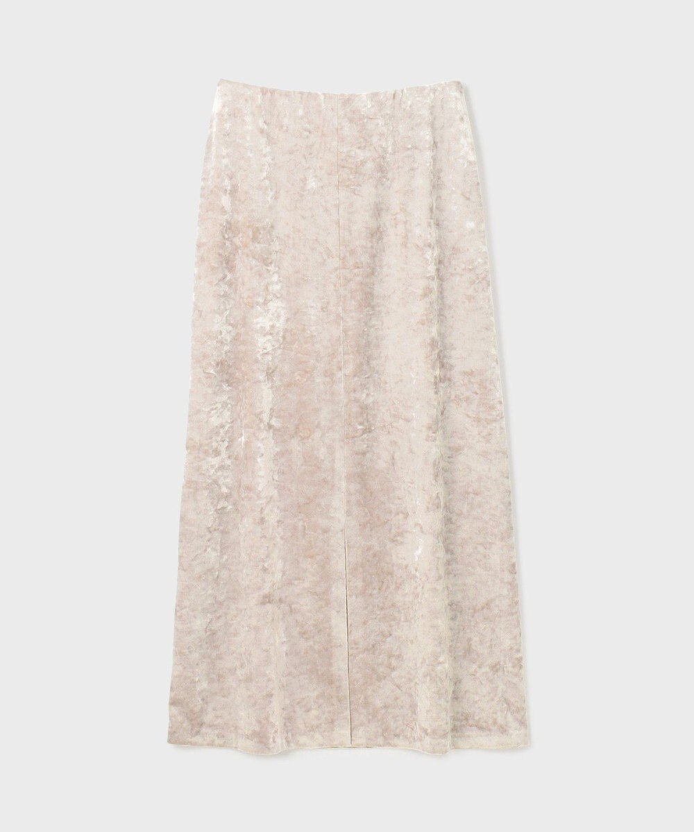 GRACE CONTINENTAL クラッシュベロアロングスカート 