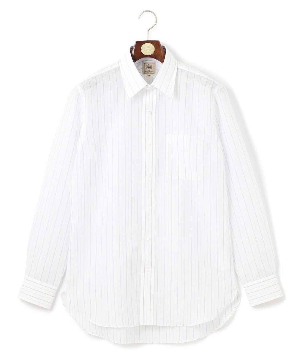 J.PRESS MEN 【WEB・一部店舗限定】コットンリネンオルタネートストライプ シャツ / レギュラー 