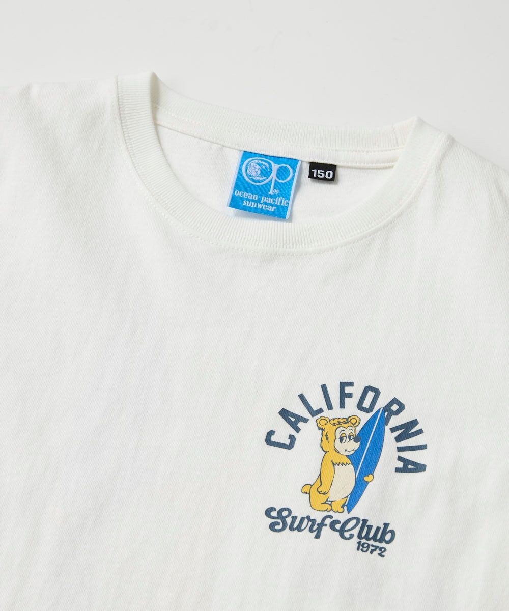 OP／FILA 【Ocean Pacific】カリフォルニアベアバックプリントTシャツ 
