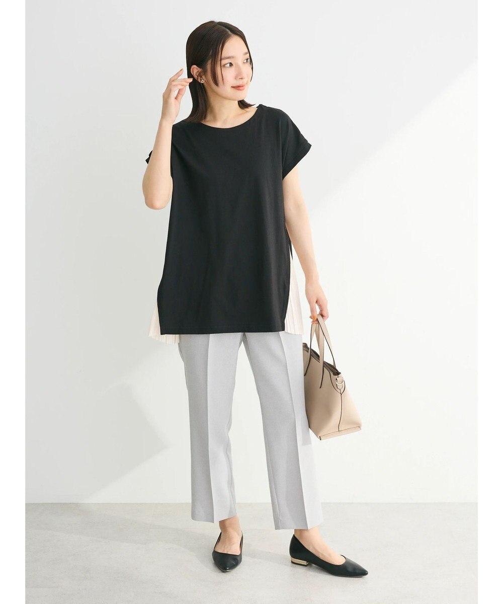 Green Parks 脇プリーツドッキングチュニック 