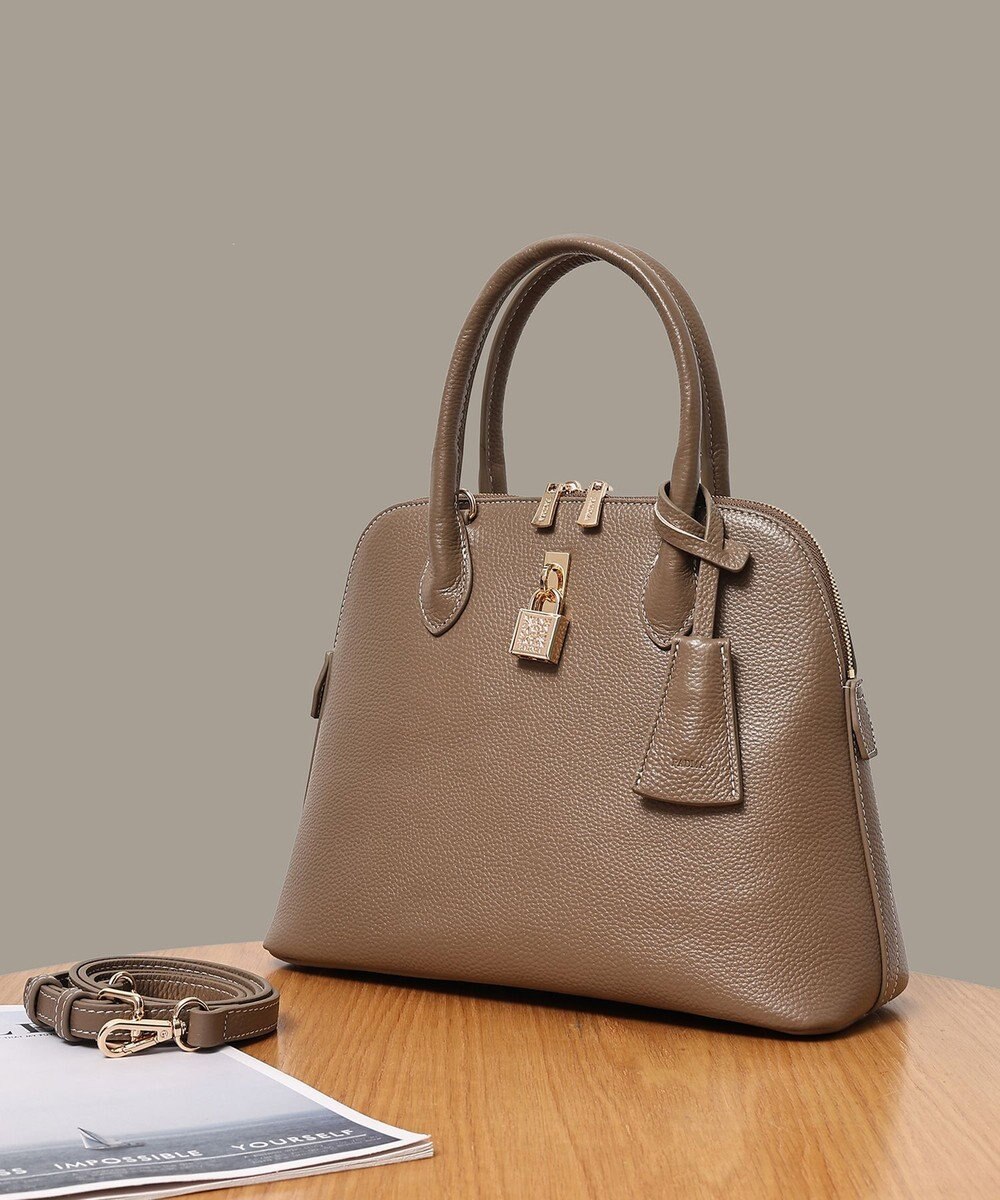 style code 【PADMA/パドマ】 キーチャーム付 本革ハンドバッグ 