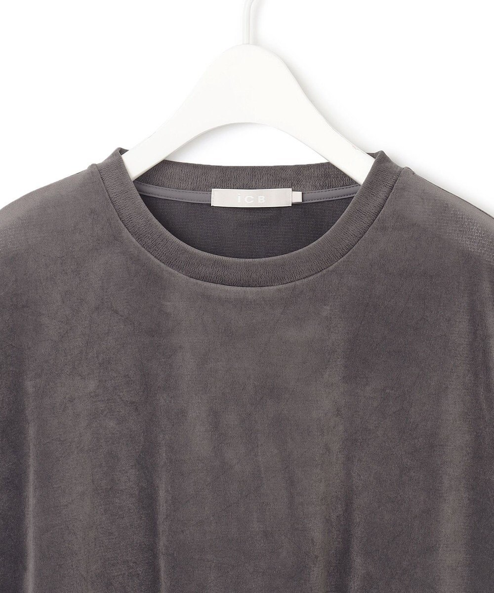 ICB L 【洗える】フロッキーベロア　プルオーバー 