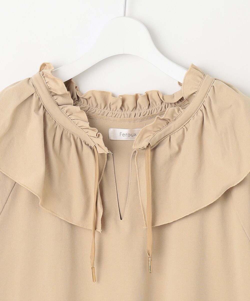 Feroux ラッシュガード ケープギャザー ブラウス 