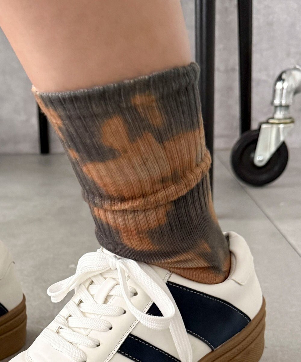 WEGO タイダイプリントソックス 