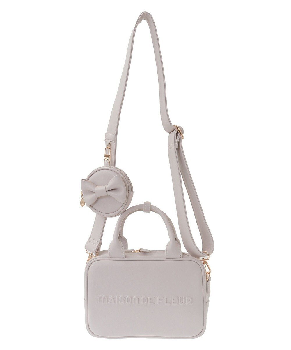 Maison de FLEUR ポーチ付き2Wayボストンバッグ 