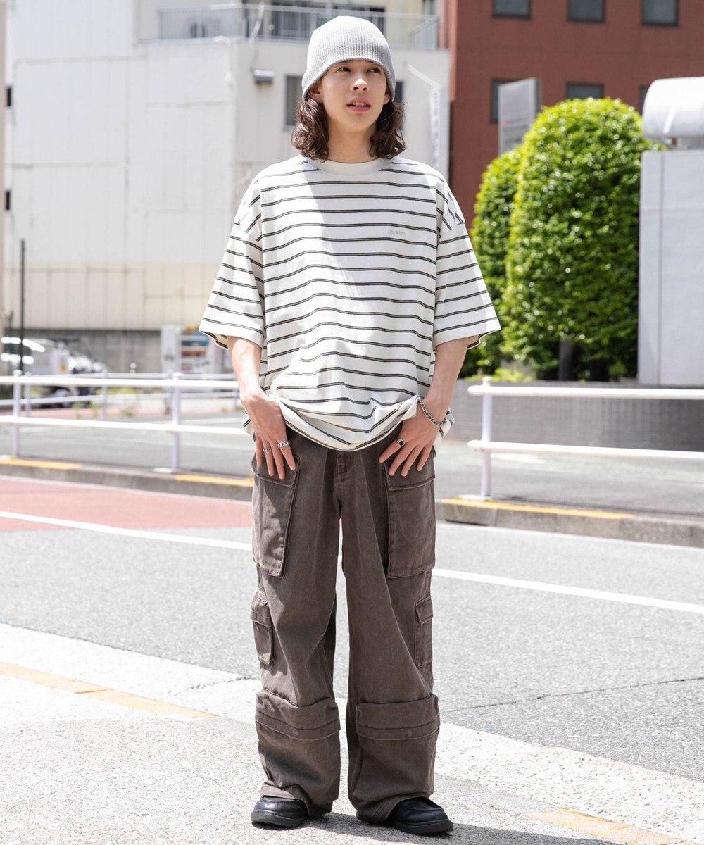 WEGO ワンポイントボーダーT 