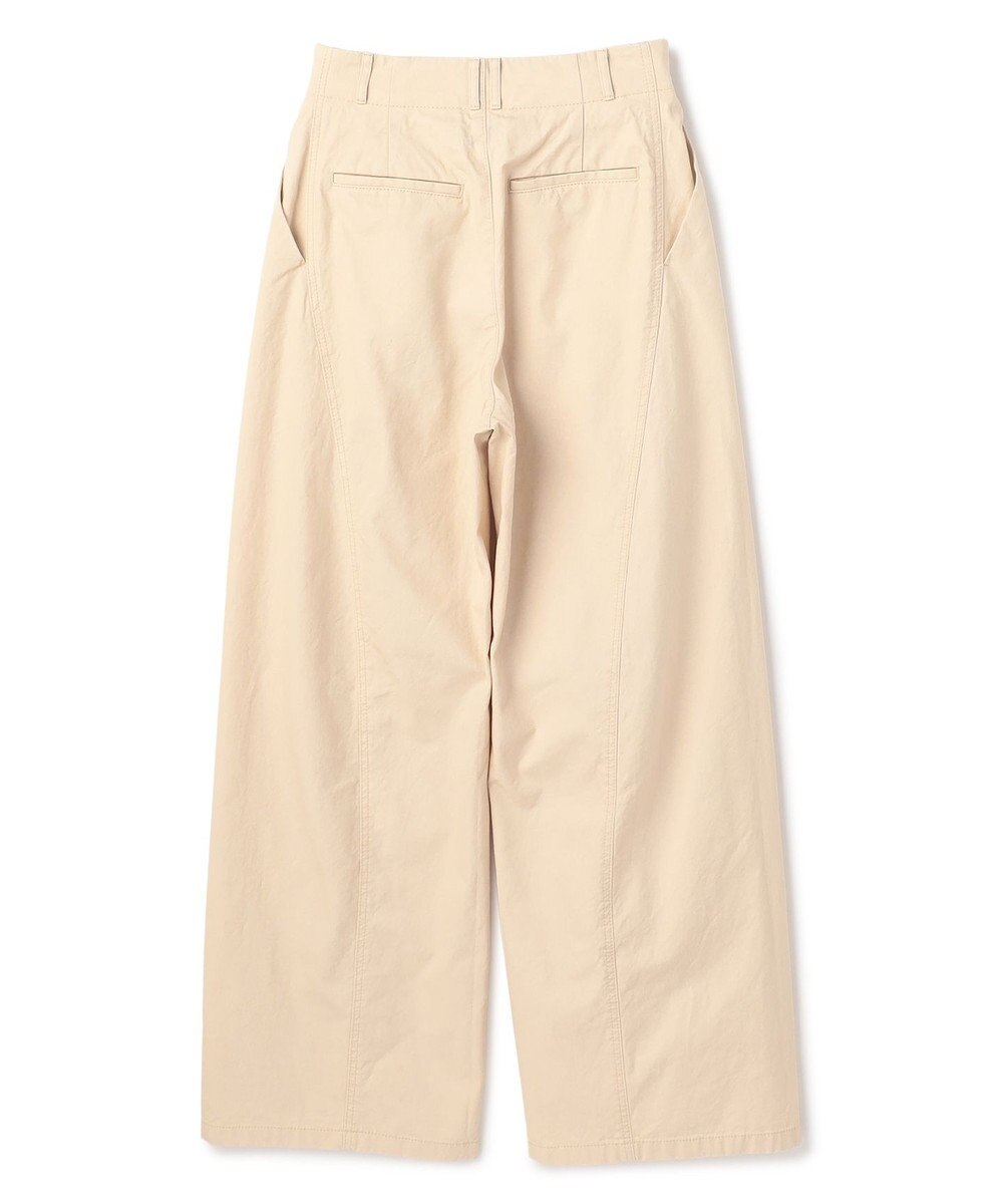 BEIGE， PREHNA / コットンツイル カービーシームワイドパンツ 
