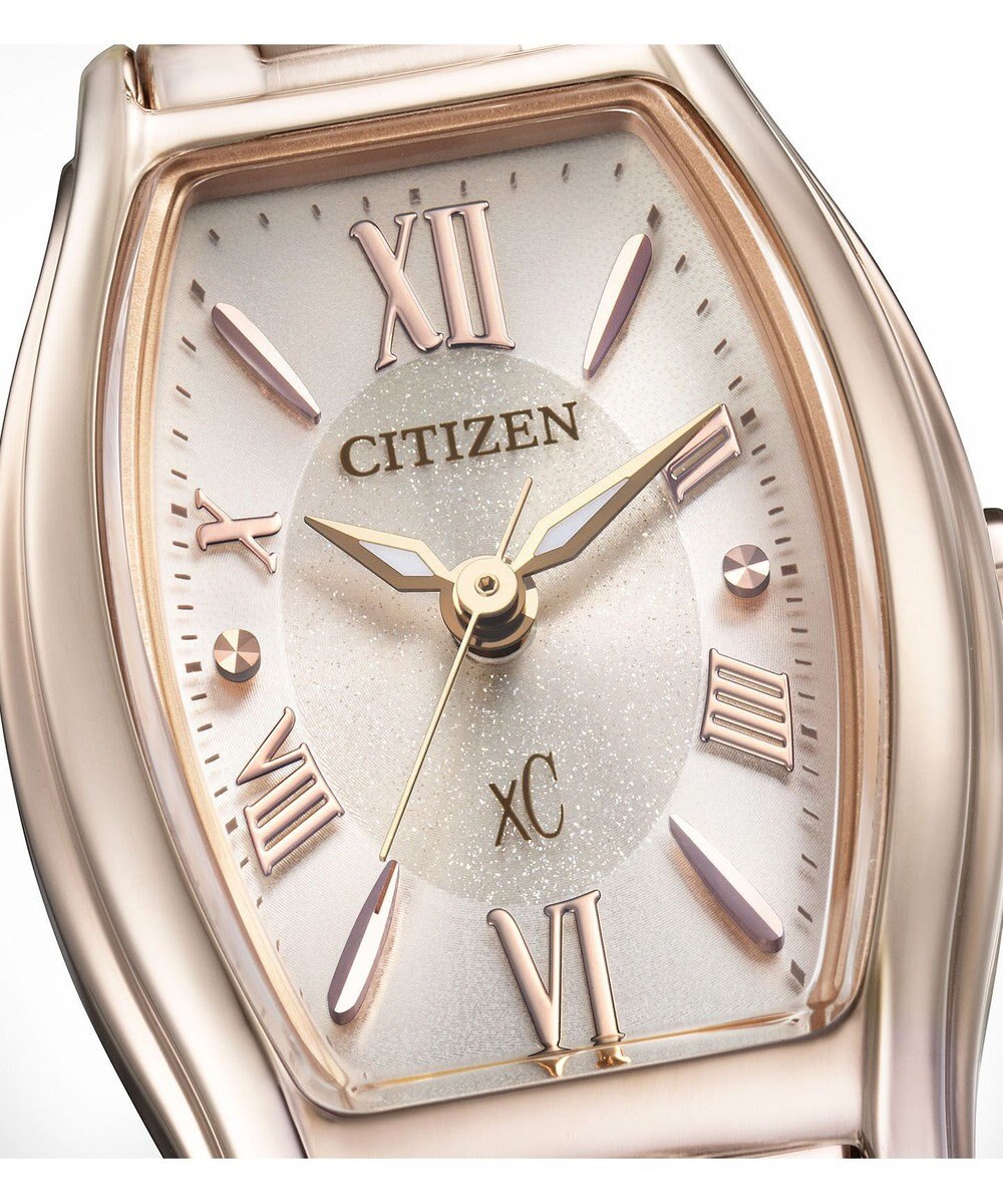 CITIZEN 【電池交換不要】サクラカラーのトノー型ウオッチ 