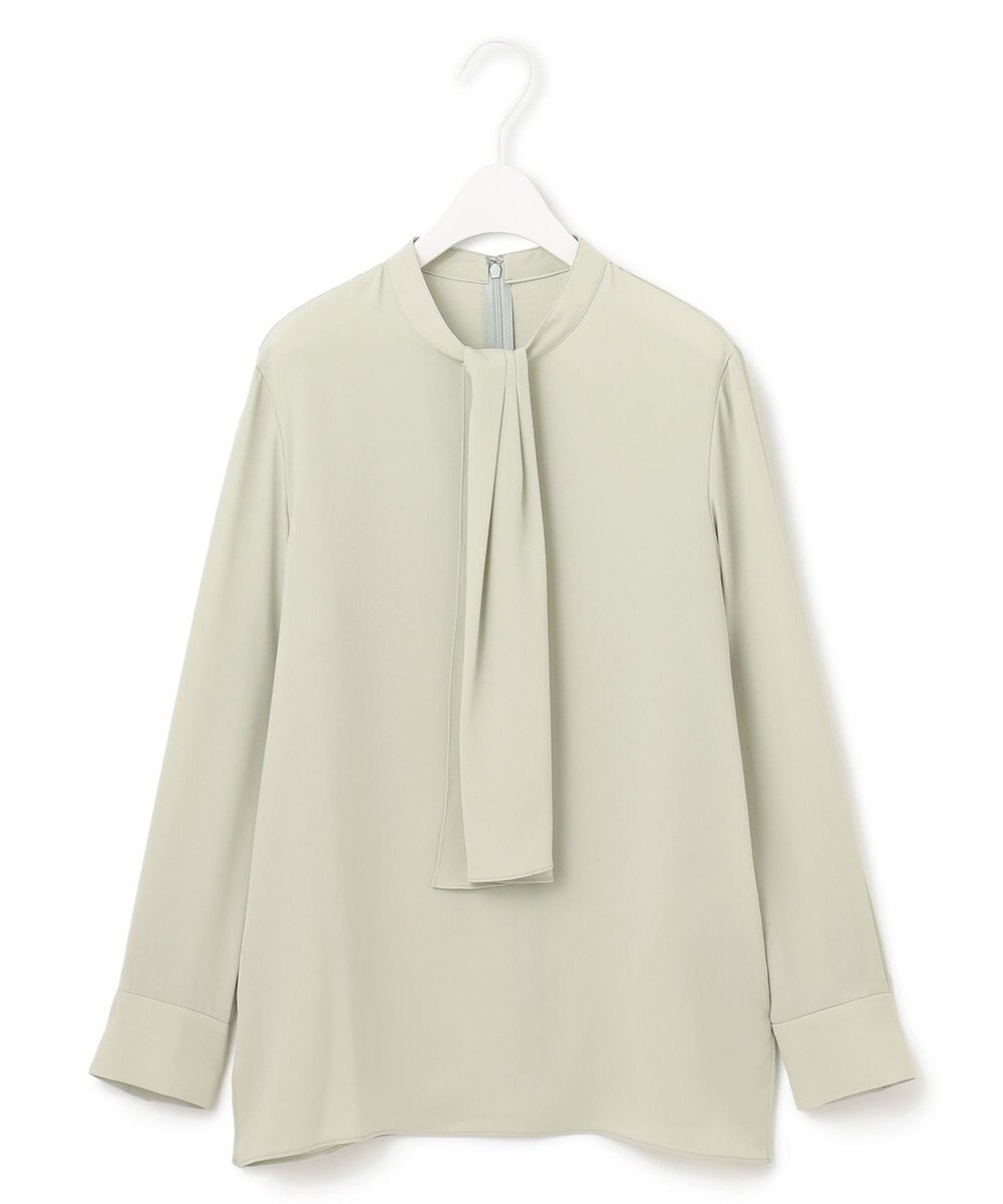 ICB 【WEB限定カラーあり・速乾・洗える】BackSatinAmunzen スカーフタイブラウス 