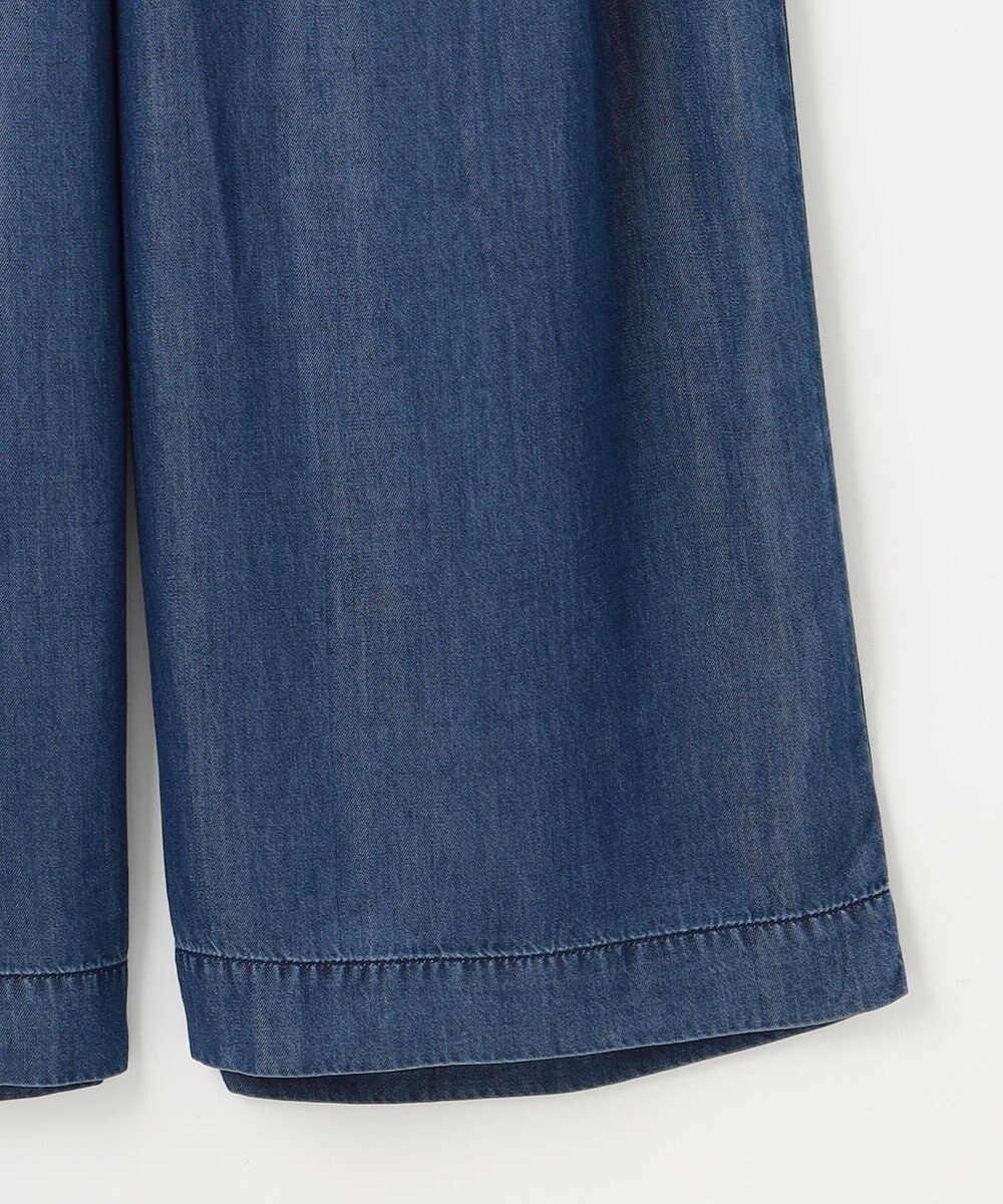 自由区 【カタログ掲載・洗える】テンセルデニムワイド パンツ 