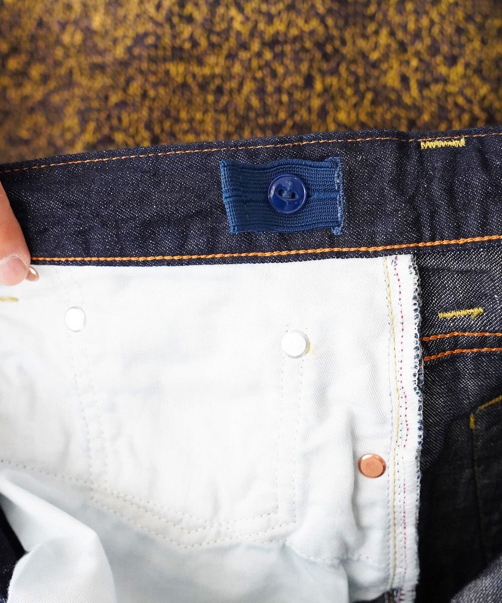 caqu FS linen ankle boy`s アンクル丈 ゆったりボーイフィットリネンデニム 