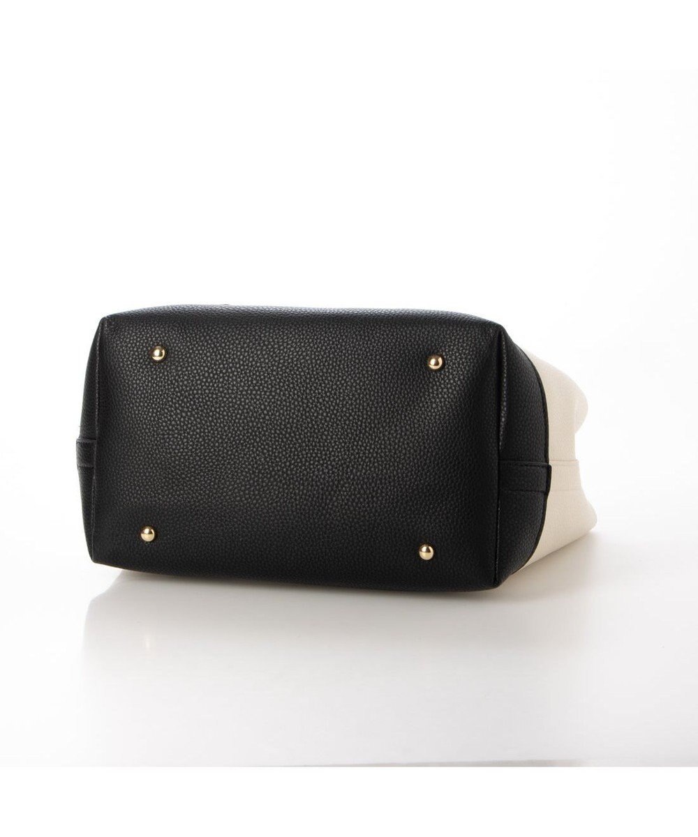 UNBILLION 【テレビ ドラマ着用アイテム】cachecache ショルダー付きパーテーション合成皮革トート 