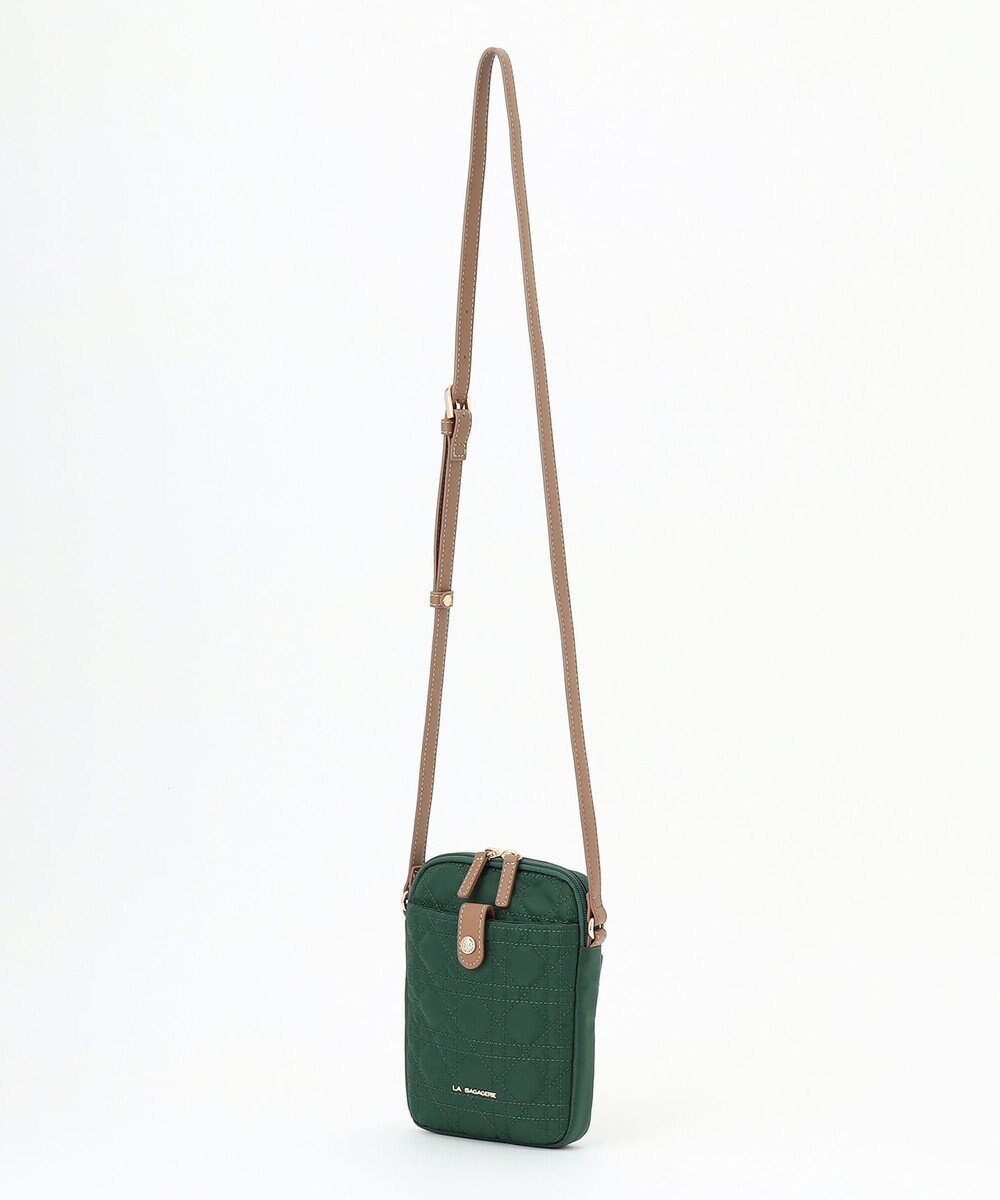 LA BAGAGERIE グリッドキルティングミニショルダー 