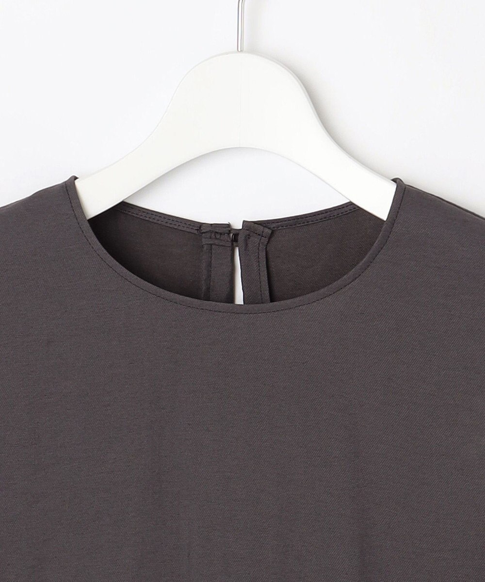 自由区 S 【セットアップ対応・接触冷感・UVケア・洗える】エアリーツイルノースリーブ ブラウス 