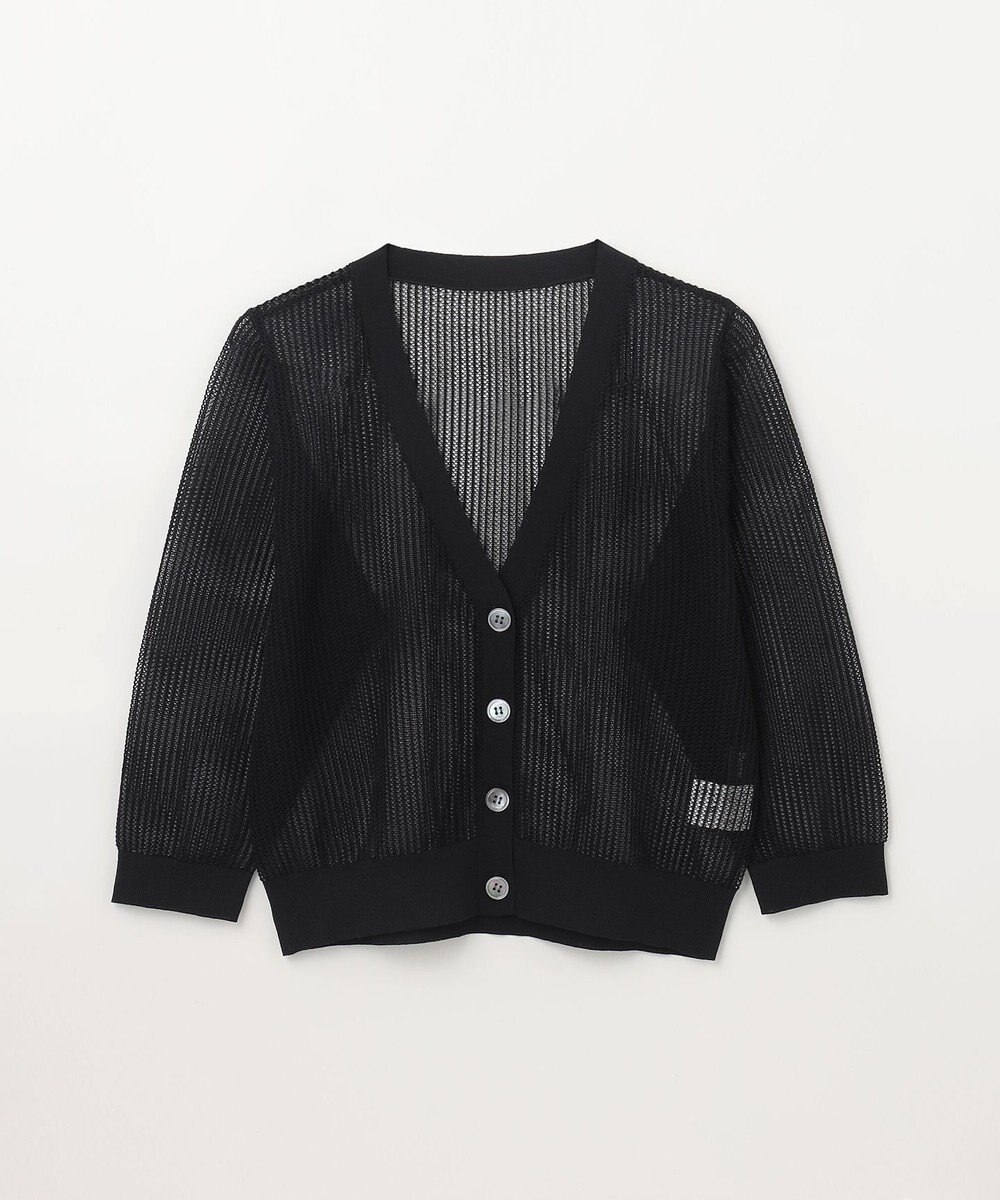 GRACE CONTINENTAL メッシュニットカーディガン 