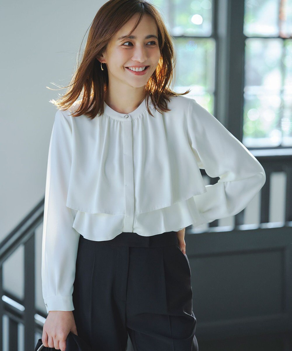 ANY SIS ノーブルジョーゼット ブラウス 