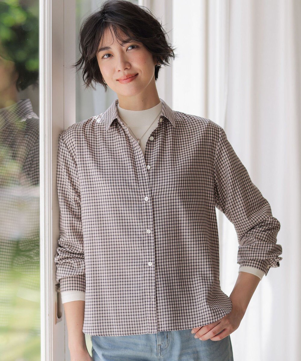 J.PRESS LADIES サイロチェック シャツ 