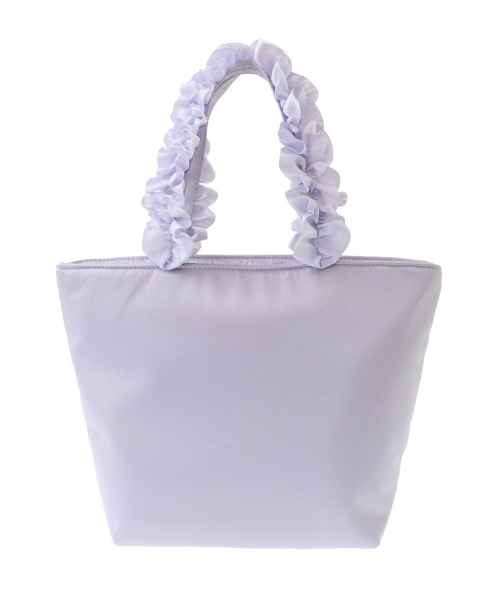 Maison de FLEUR ブランドロゴフリルハンドルトートSバッグ 