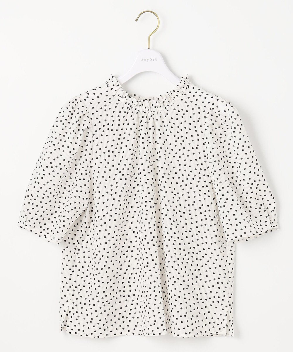 ANY SIS 【洗える】シアーストライプ ブラウス 