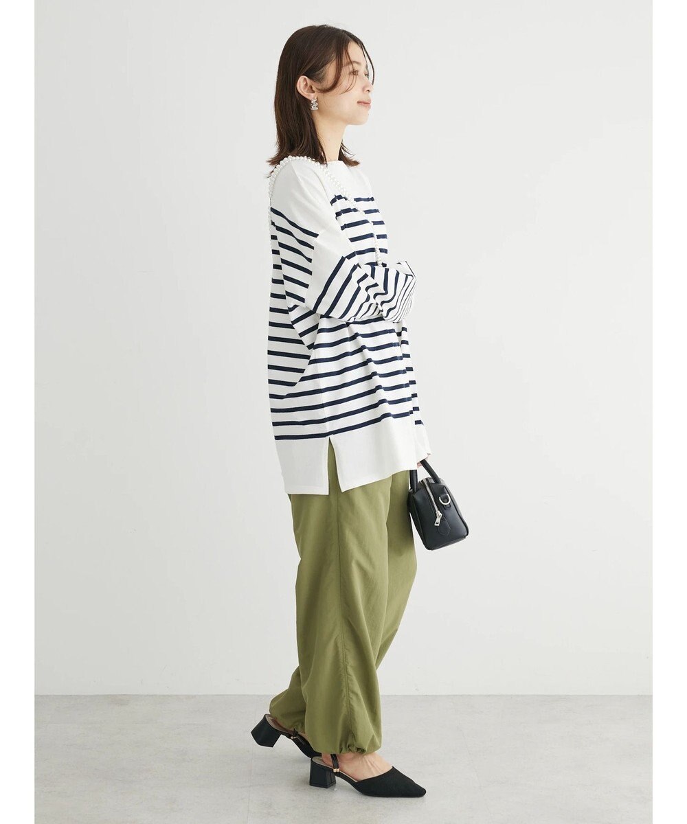 Green Parks パネルボーダーチュニック 