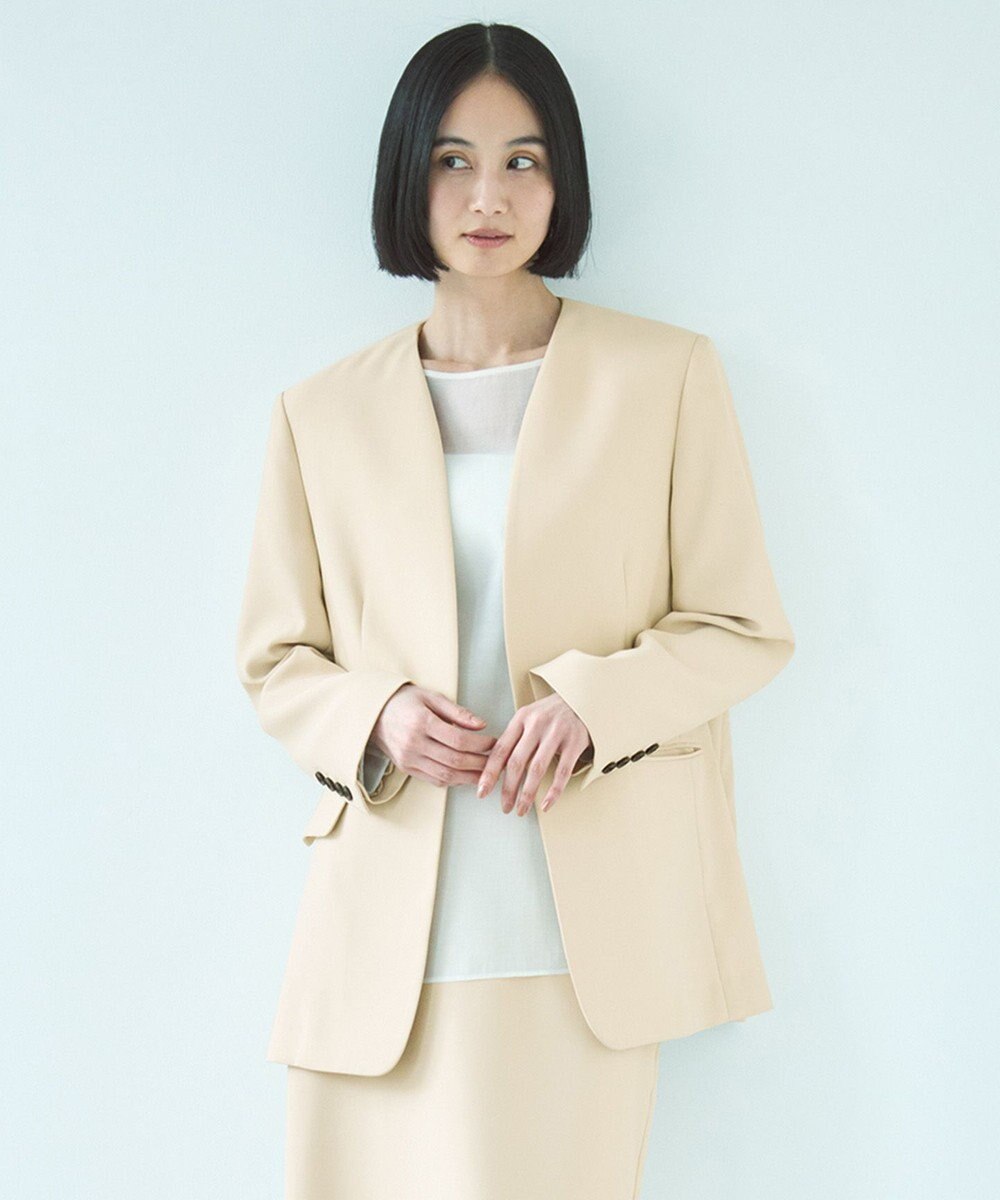 UNFILO シアー ラウンドテールブラウス 