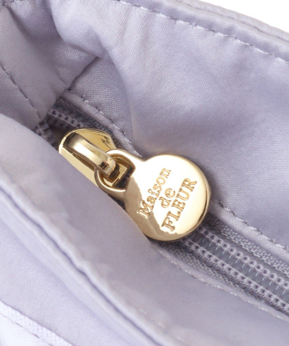 Maison de FLEUR ブランドロゴフリルハンドルトートSバッグ 