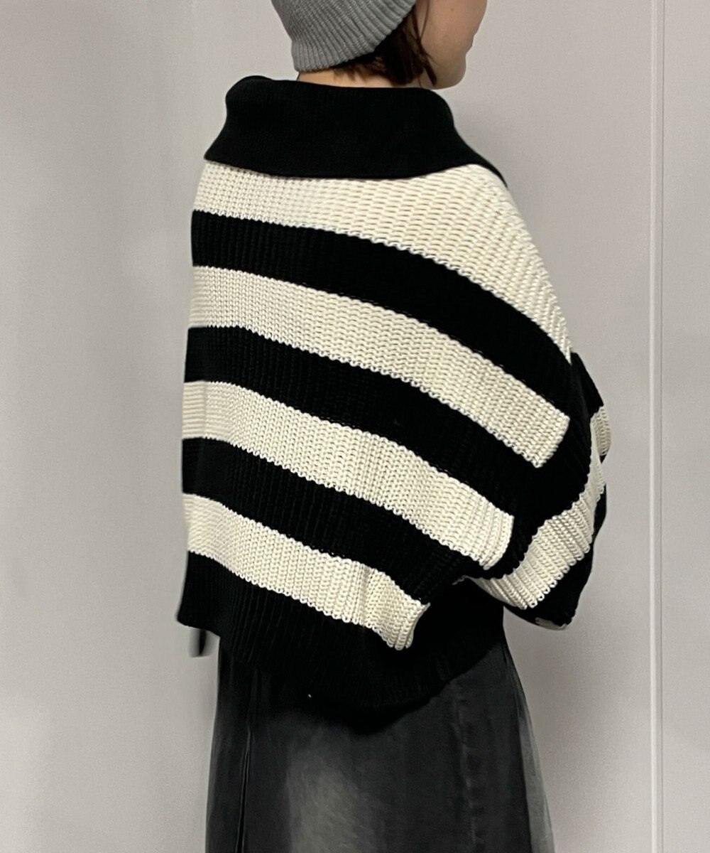 WEGO ハーフジップニットプルオーバー 