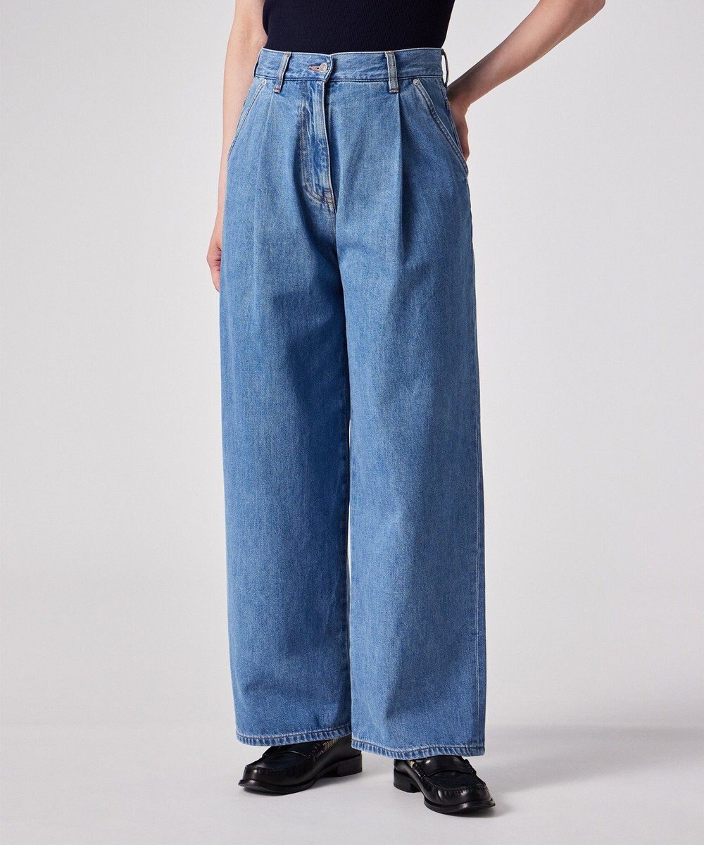 Paul Smith インディゴ ワイド デニムパンツ 