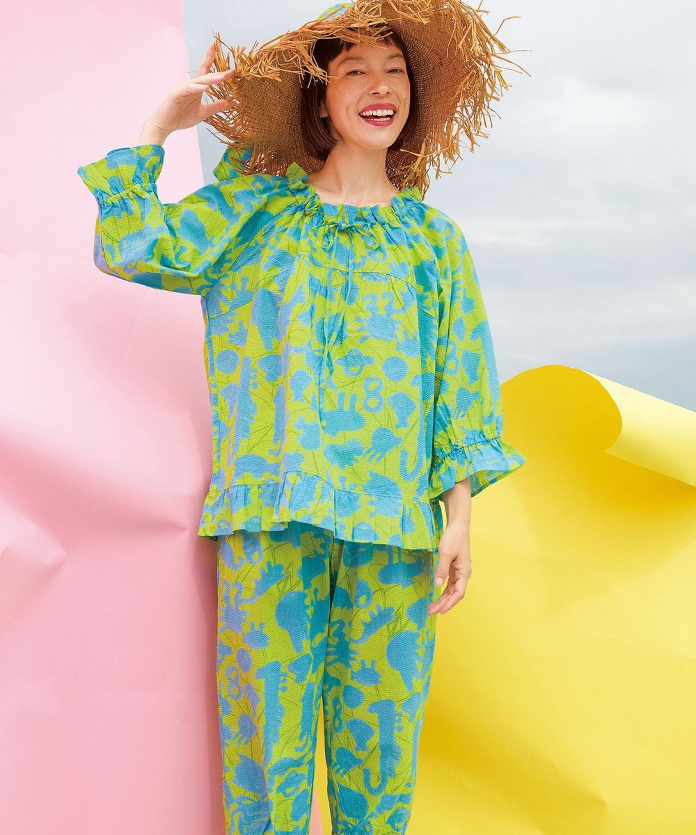 tsumori chisato SLEEP ツモリチサト パジャマ 綿100%(本体) ローン素材 8分袖 長袖 8分丈 レディース UDT211 /ワコール 