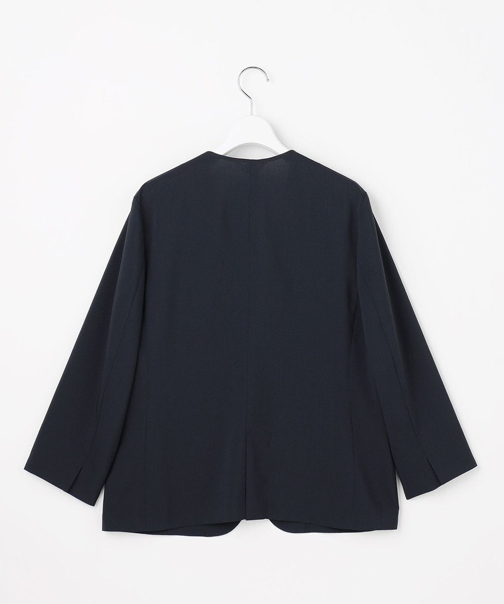 J.PRESS LADIES 【セットアップ対応】ファンマートロストレッチ ノーカラー ジャケット 