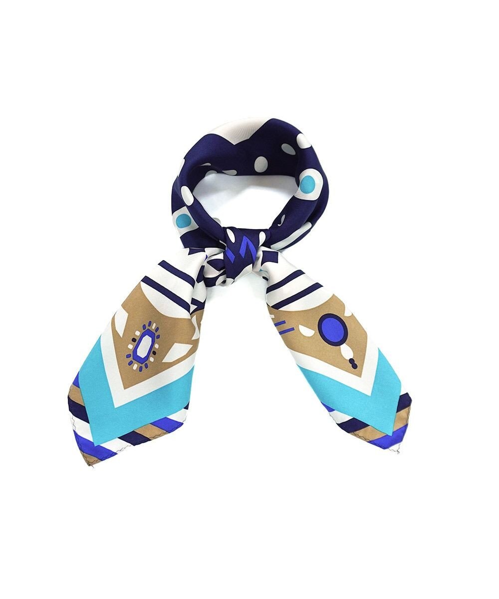 Marca ＜秋の新柄！＞GEM【the PORT by marca】小判 シルクツイル スカーフ 